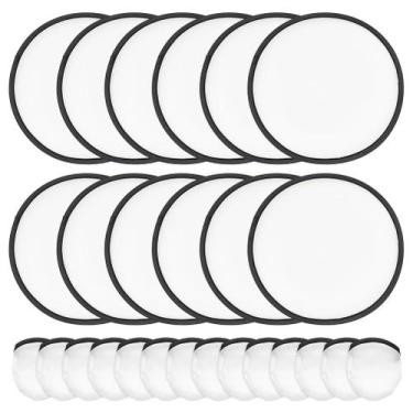 Imagem de Ventiladores de disco voador dobráveis BENECREAT 30 unidades brancas c