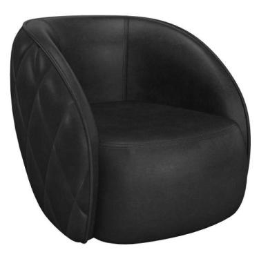 Imagem de Poltrona Decorativa Para Sala Living Olimpo M03 material sintético Pre