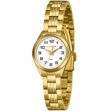 Imagem de Relógio Lince Feminino Ref: Lrgh267l25 B2kx Clássico Dourado