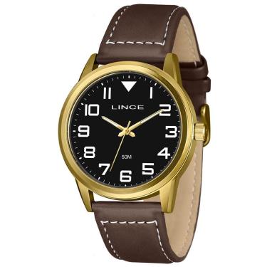 Imagem de Relógio Lince Masculino Ref: Mrch250l46 P2nb Casual Dourado