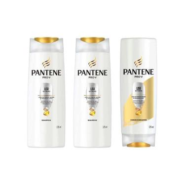 Imagem de Kit Pantene Liso Extremo 2 Shampoo 175Ml + 1 Cond 175Ml