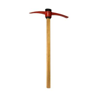 Imagem de Picareta Pá E Ponta Cabo Madeira Encerado Cunha Polietileno