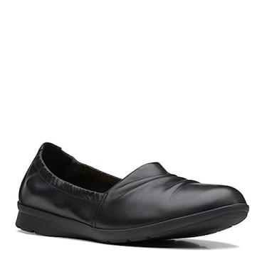 Imagem de Clarks Mocassim feminino Jenette Ruby, Couro preto, 37
