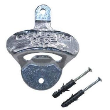 Imagem de Abridor De Parede Para Garrafa Bebidas Decorativo Com Parafusos