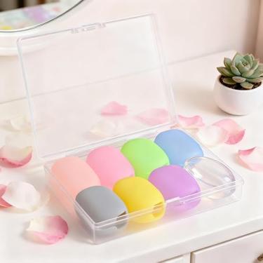 Imagem de 8 peças de capas de escova de dentes de silicone, vários identificadores de cores, ajuste universal para viagens e armazenamento diário em família, protetor de escova de dentes à prova de poeira