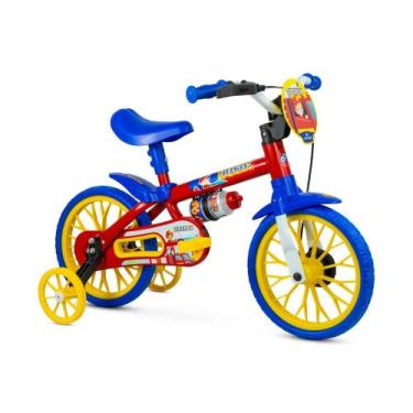 Imagem de Bicicleta Infantil Criança Aro 12 Fire Man Nathor, 12", Vermelho, 12"