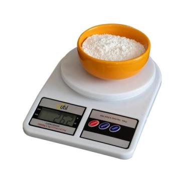 Imagem de Balança Digital De Precisão Cozinha 10kg Nutrição E Dieta - 123Util