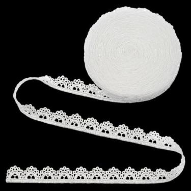 Imagem de 10 metros de acabamento de renda branca 2/12.2 cm fitas de renda vintage crochê vintage rendas de algodão artesanato bordado crochê borda recortada rendas costura para embalagem de presente, decoração
