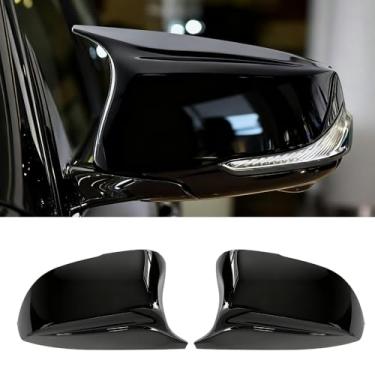 Imagem de Fuziddn Capas de espelho pretas brilhantes laterais de substituição para Infiniti Q50 Q60 Q70 QX30 QX50 Q50L acessórios, substituição para Infiniti Q50 2014-2022 e Infiniti Q60, QX30. QX50 (2015-2020