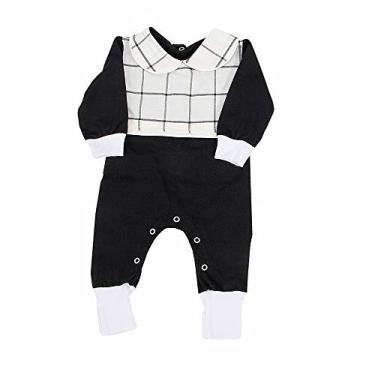 Imagem de Macacão para Bebê Boston Preto - Tamanho Único, Biramar Baby, Preto