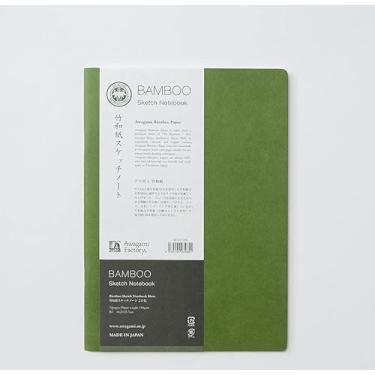 Imagem de Bloco Sketchbook Awagami Bamboo B5 110g/m² Moss Green