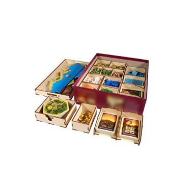 Imagem de The Broken Token Organizador de jogos compatível com Catan: expansão de comerciantes e bárbaros