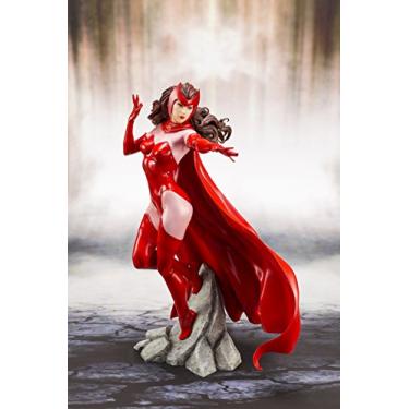 Imagem de Marvel Scarlet Witch Feiticeira Escarlate Estátua PVC Vermelha 21cm Avengers