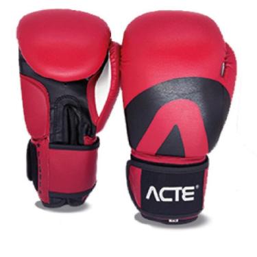 Imagem de Luvas de Boxe Acte - Fight - Vermelha e Preta-Unissex