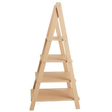 Imagem de Escadinha Porta Doces Lembrancinhas Festa 4 Andares MDF BRANCO(Crua(Sem pintura))