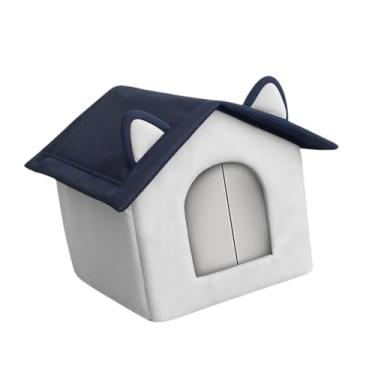 Imagem de Whtkoph Casinha para gatos de exterior, toca para gatos, cama fechada, às intempéries, à prova d'água, quente para o inverno e à prova de