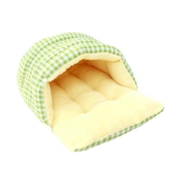 Imagem de Fxzqgnh Cama para Gatos, Toca para Gatos, Cama Quente E Macia para O Inverno, Lavável, Esconderijo, Casa para Gatos Domésticos, Filhotes E Cães de Pequ, Rede Verde