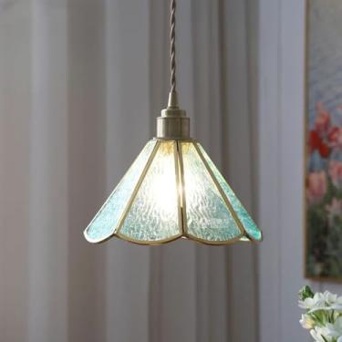 Imagem de Lustre retrô de latão - Perfeito para loft antigo, mesa de cabeceira vintage, restaurante em antigo armazém e pousada litorânea (G)