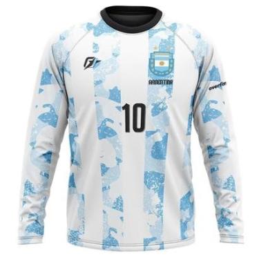Imagem de Camiseta Manga Longa Filtro UV Argentina-Masculino