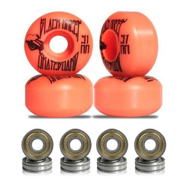 Imagem de Roda para Skate Black Sheep 51mm Laranja Dureza 90a com Rolamentos ABEC-5-Unissex