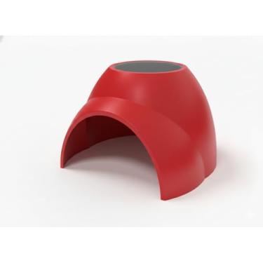 Imagem de Cavernas para peixes e camarões se esconderem, decorações para aquários Decorações para aquários Dispositivos de proteção para reprodução (M,Vermelho)