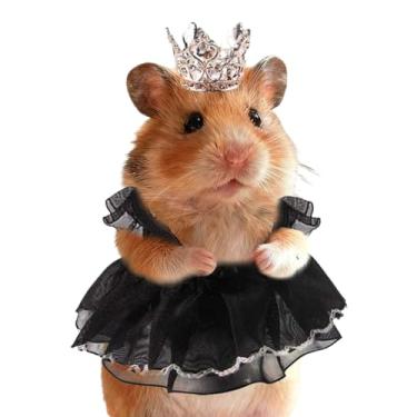 Imagem de Roupas para hamster | Roupas de fantasia Gerbil, roupas de cosplay Gerbil, para festa de aniversário, Halloween, Natal, reunião social, fotografia, jogos internos, viagens, abrigos, lojas, animais de