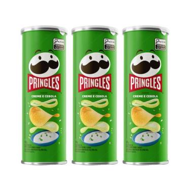 Imagem de Kit Batata Pringles Creme e Cebola 109g, Creme e Cebola