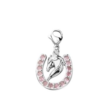 Imagem de BEKECH Pingente de ferradura Lucky Horseshoe Charm Zipper Pull Clip On Charm Equestrian Gift Cowgirl Horse Lover Gifts, One_Size, Cobre, Sem Pedra Preciosa