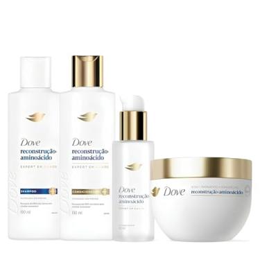 Imagem de Kit Dove Reconstrução + Aminoácido Shampoo + Condicionador + Leave-in + Máscara