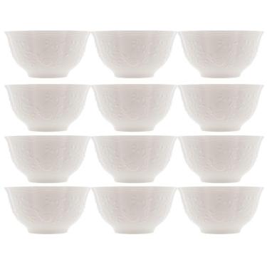 Imagem de Jogo 12 Bowl Tigela De Cerâmica New Bone Butterfly Flower Borboleta Flores 14cm Lyor