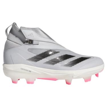 Imagem de adidas Tênis de beisebol masculino Adizero Impact+ TPU, Cinza médio/preto/cinza claro, 42