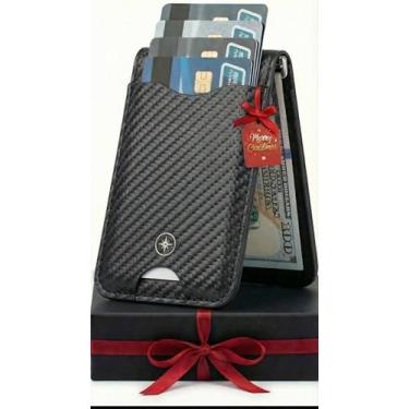 Imagem de Magsafe Carteira de couro bovino genuíno, suporte magnético mais forte com 10 cartões, carteira de couro seguro para iPhone, compatível com iPhone 16/15/14/13 Pro/Max/Plus/Series Apple Accessories