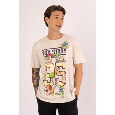 Imagem de Camiseta Disney Pixar Toy Story 1995 - Piticas, 12, Areia, Unissex