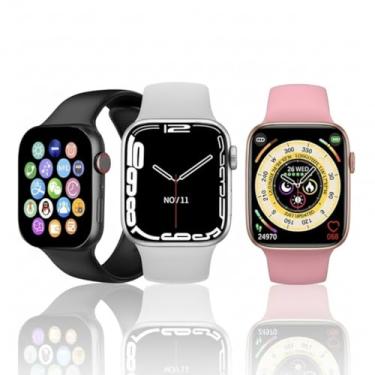 Imagem de ANJ.GG Smartwatch W10, Compatível com Android e iOS, Aleatório, Tela Tátil 1.81", Wi-Fi e Bluetooth, Retangular, com Carregamento sem Fio e Despertador, 46mm