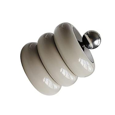 Imagem de GLOGLOW Caixa de Armazenamento Artesanal, Recipiente de Cotonete de Resina Com Tampa, Armazenamento à Prova de Poeira para Banheiro e Vaidade, Estilo Nórdico, Suporte Qtip, Nan (Cáqui 3 Camadas)