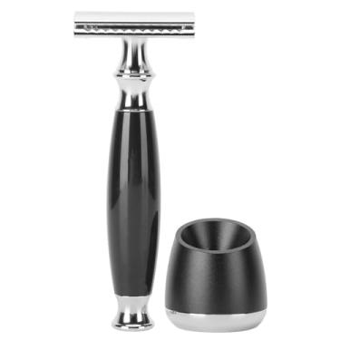 Imagem de Semme Navalha Manual para Homens Destacável Lâmina Dupla Face Faca de Barbear de Segurança Com Alça de Resina para Salão de Beleza Em Casa Barbearia Salão de Beleza