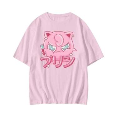 Imagem de Camiseta Unissex Pokémon Jigglypuff Para Jogos Portáteis, Estilo Verão