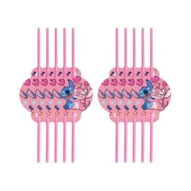 Imagem de Suprimentos Para Festa De Aniversário Lilo E Stitch Rosa Para Crianças