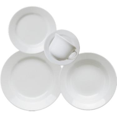 Imagem de Aparelho De Jantar Biona Donna Branco Cerâmica 20 Peças Oxford