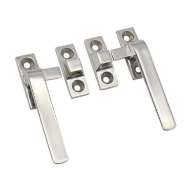 Imagem de HTNAFONI Maçaneta de porta de freezer industrial resistente, caixa de temperatura constante, trava de armário 1 peça (SS-escovado)