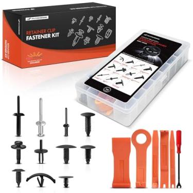 Imagem de A-Premium Kit de clipes de retenção de carro 110 peças (tipo 10) compatível com Dodge Grand Caravan 1991-1995 painel de acabamento de para-choque escudo de lama auto pino de plástico conjunto de