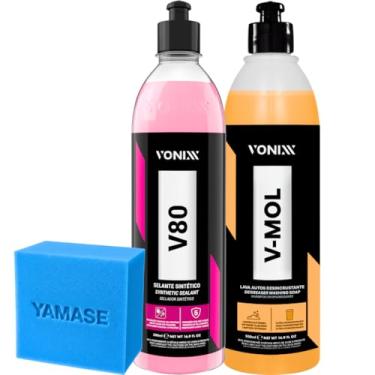 Imagem de Kit Off Road Vonixx Pré-Lavagem Alcalina V-Mol Selante Sintético V80 500ml Espuma Yamase