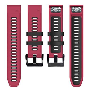 Imagem de AEHON 22 26mm Pulseira de relógio para Coros VERTIX2 Vertix 2 Strap Smartwatch Silicone Quick Easy Fit Esportes Ao Ar Livre Pulseira Cinto Pulseira NOVA (Cor: F, Tamanho: 26mm Fenix 3 3HR)