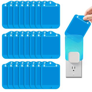 Imagem de Qualirey Pacote com 25 cartuchos de refil de armadilha para moscas compatíveis com Raid Essentials armadilha de luz para insetos, refis de armadilha de luz, cartão de cola forte para mosca, insetos,