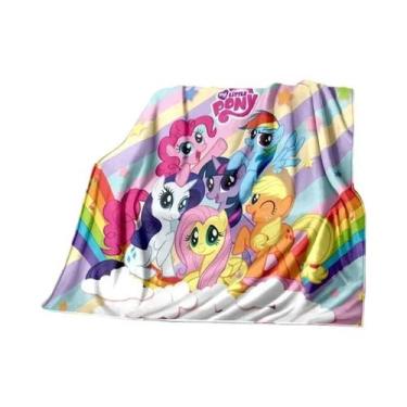 Imagem de Cobertor De Bebê Plush 3D Impresso Super Macio E Quente Pony-y Cobertu