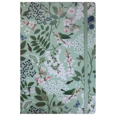 Imagem de ZXHQ Livro de senhas com abas alfabéticas coloridas, livro espiral para guardar senhas, endereço de Internet de 21,6 x 14 cm e organizador de senha de login para idosos (jardim)