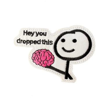 Imagem de Emblema de moral bordado de desenho animado engraçado com gancho e laço - Emblema tático militar do exército para mochila, colete, jaqueta, roupas de academia - Apliques de meme engraçados e legais