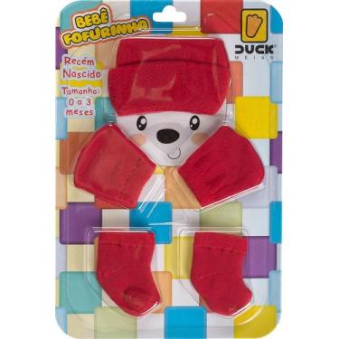 Imagem de Kit 3 peças Luva + Touca + Meia para Bebê Recém Nascido FOFURINHA VERM