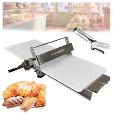 Imagem de MáQuina Manual Para Laminar Massa De Pastelaria, Ideal Para Padarias, Com Espessura AjustáVel E EspáTula De AçO InoxidáVel, Perfeita Para Pizzas E Croissants.