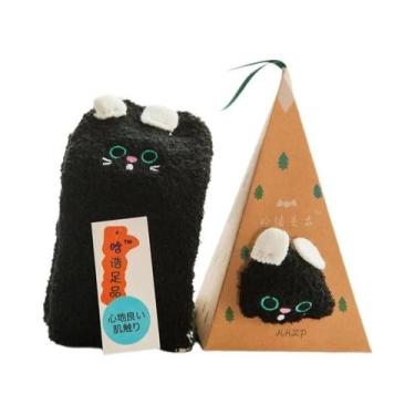 Imagem de Meias De Natal Térmicas Femininas De Veludo Macio E Quente, Meias Gros